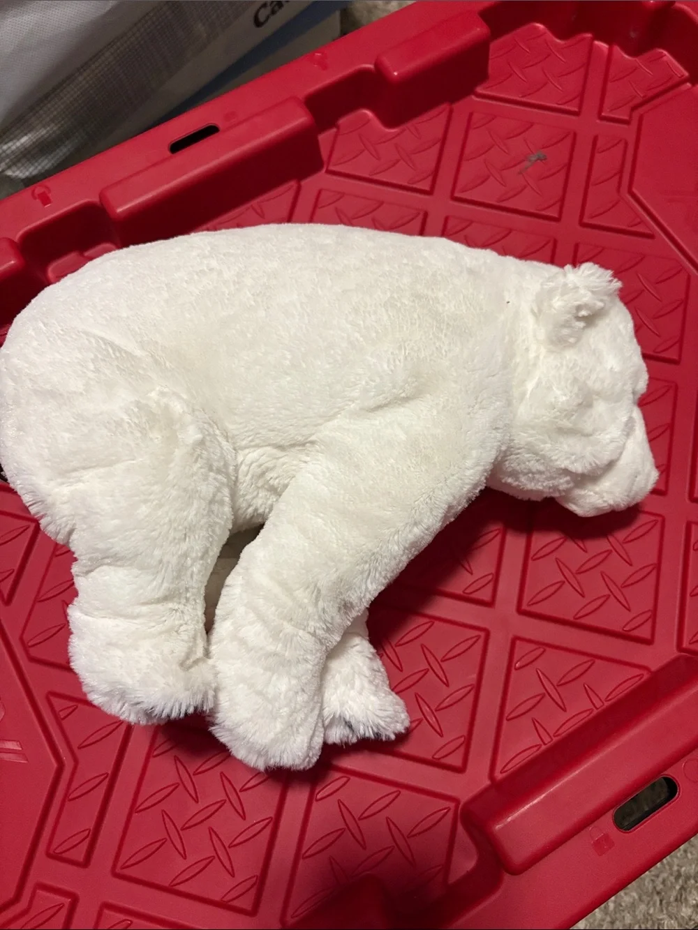 Plush White Polar Bear Stuffed Animal - Soft Cuddly Toy